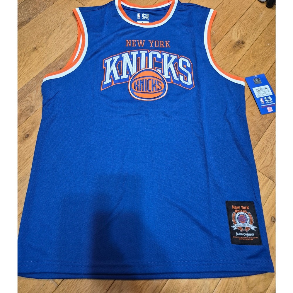 Ultra Game NBA New York Knicks Buck Up Tank Top Royal Blue VXMF278S Mens L